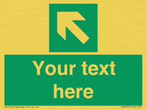 Custom Arrow Top Left Sign